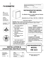 Dometic RM 4223 Operating instructions