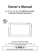 Generac 8 kW 0056100 User manual