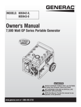 Generac GP7500 005942R0 User manual