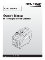 Generac iX1600 0057920 User manual
