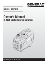 Generac iX1600 0057921 User manual