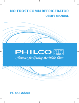 Philco PC 455 Adora Owner's manual