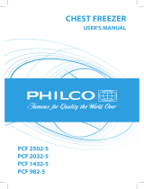 Philco PCF 2032 Owner's manual