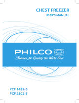 Philco PCF 2502-5 Owner's manual