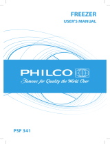 Philco PSF 341 Owner's manual
