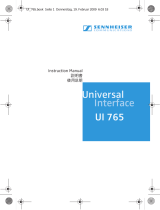 Sennheiser UI 765 User manual