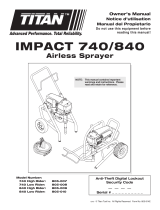 Titan Impact 740/840 DigiTrac Control and EZ Tilt Cart Owner's manual