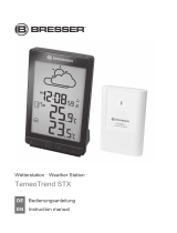 Bresser TemeoTrend STX RC Weather Forecast Station Owner's manual
