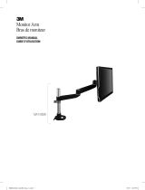 3M Mechanical Adjust Monitor Arm, Desk-Mounted, MA140MB Operating instructions