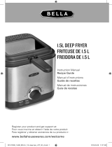 Bella 1.5L Deep Fryer, Stainless Steel Owner's manual