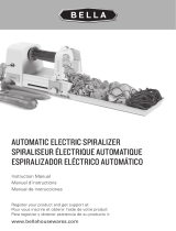 Bella Automatic Electric Spiralizer Owner's manual