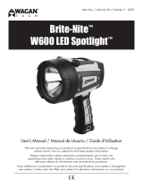 Wagan Brite-Nite™ W600 LED Spotlight User manual