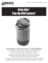 Wagan Brite-Nite™ Pop-Up USB Lantern User manual