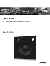 Tannoy CMS 1201SW Quick start guide