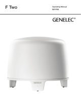 Genelec G Three and F Two Stereo System Operating instructions