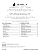 Jenn-Air JGRP548HM Installation guide