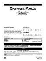 Cub Cadet TB WC23 XP User manual