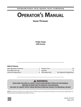 Troy-Bilt Squall 208EX User manual