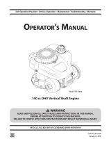 Cub Cadet 25B55SD710 User manual