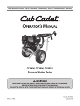 Cub Cadet CC4033 User manual