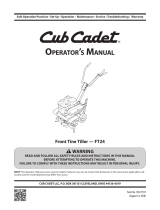 Cub Cadet FT-24 User manual