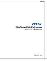 MSI 760GMA-P34 (FX) Owner's manual