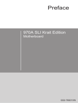 MSI 970A SLI Krait Edition Owner's manual