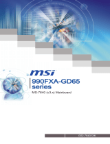 MSI 990FXA-GD65 Owner's manual