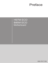 MSI B85M ECO Owner's manual