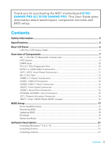 MSI B150I GAMING PRO AC Owner's manual