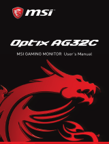 MSI Optix AG32C Owner's manual