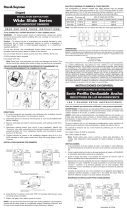 Legrand Wide Slide Series Incandescent Dimmers Installation guide