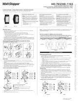 Legrand HD-703, HD-1103 Incandescent Multi-way Paddle Dimmer (Tri-Lingual) Installation guide