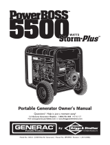Generac Power Systems PowerBOSS 5500 Storm-Plus Owner's manual