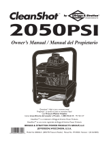 Briggs & Stratton CLEANSHOT 2050PSI Owner's manual