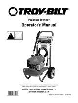 Simplicity OPERATOR'S MANUAL TROY-BILT 2550@2.3 PRESSURE WASHER MODEL- 020337-2, 020349-1 User manual