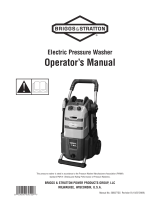 Briggs & Stratton Electric Pressure Washer User manual