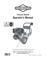 Simplicity OPERATOR'S MANUAL BRIGGS & STRATTON 3200@4.0 PRESSURE WASHER MODEL- 020380-0 User manual