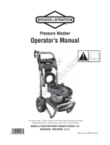 Simplicity OPERATOR'S MANUAL B&S 2700@2.3 PRESSURE WASHER MODELS- 020417-1, 020418-1 User manual