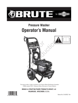 Simplicity OPERATOR'S MANUAL 2700@2.3 BRUTE PRESSURE WASHER MODEL- 020428-1, 020429-1 User manual