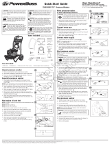 Simplicity QUICK START GUIDE POWERBOSS 2500@2.3 PRESSURE WASHER 020447-0 Quick start guide