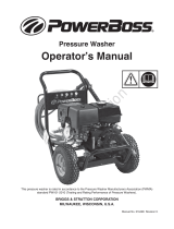 Simplicity PRESSURE WASHER, POWERBOSS 3800@4.0 MODEL 020454-03 User manual