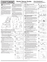 Simplicity PRESSURE WASHER, 2700@2.3 CRAFTSMAN MODEL 020494-02 Installation guide