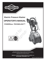 Briggs & Stratton ELECTRIC PRESSURE WASHER, BRIGGS & STRATTON POWERFLOW+ 1800@4.0 MODEL 020601-00 User manual