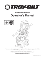 Simplicity PRESSURE WASHER TROY-BILT 3100@2.7 MODEL 020641-00 User manual
