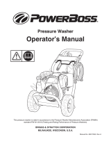 Simplicity PRESSURE WASHER, POWERBOSS 3100@2.7 MODEL 020649-00 User manual
