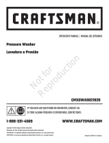 Simplicity PRESSURE WASHER CRAFTSMAN 2200 PSI MODEL 021020-00 User manual