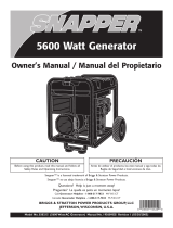 Snapper 5600W User manual