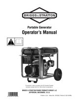 Simplicity OPERATOR'S MANUAL BRIGGS & STRATTON 5550 WATT PORTABLE GENERATOR MODEL- 030241-0 User manual