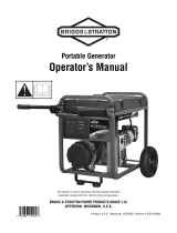 Briggs & Stratton PORTAbLE GENERATOR User manual